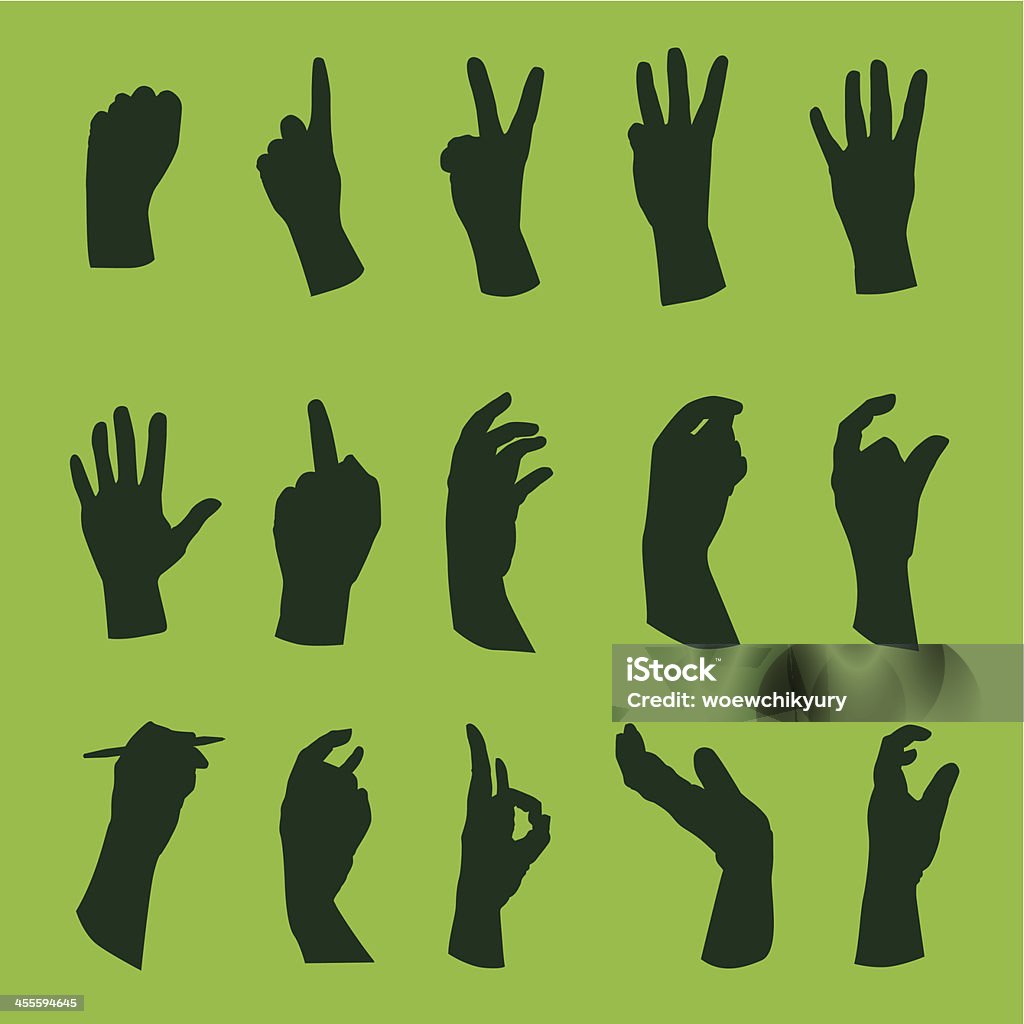Руки 2 - Векторная графика Большой палец руки роялти-фри