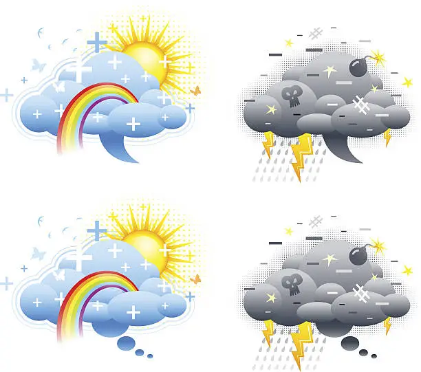 Vector illustration of Emotion Bubbles