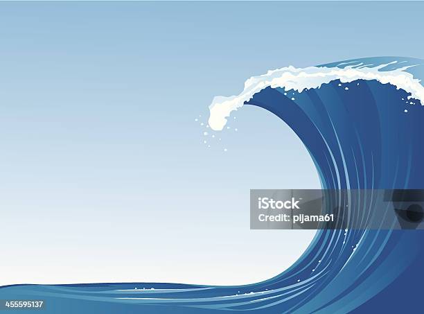 Fala - Stockowe grafiki wektorowe i więcej obrazów Tsunami - Tsunami, Fala - Woda, Grafika wektorowa