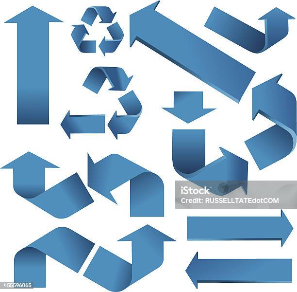 ブルー方向のポインタ - リサイクルマークのベクターアート素材や画像を多数ご用意 - リサイクルマーク, ねじれた, アイコン