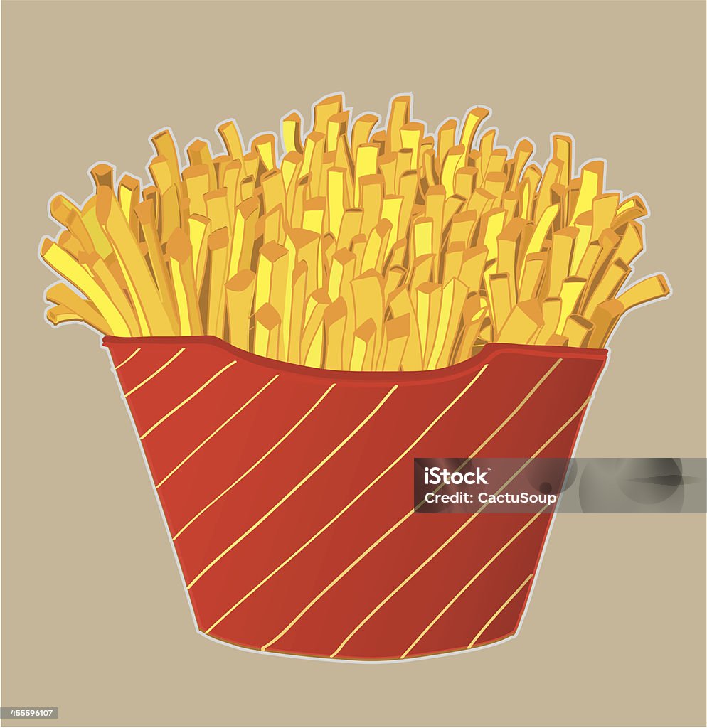 Des frites - clipart vectoriel de Pommes frites libre de droits