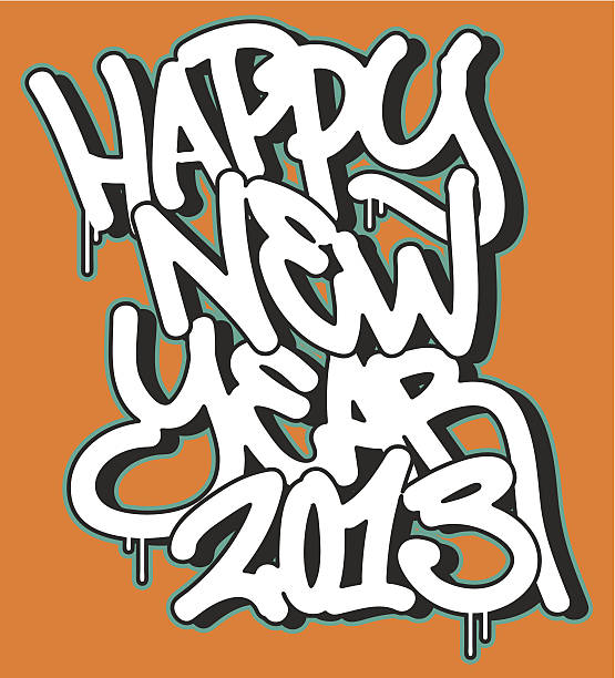 ilustrações de stock, clip art, desenhos animados e ícones de feliz ano novo - new years eve new years day 2013 holiday