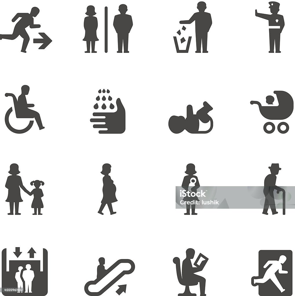 Mobico icons – den öffentlichen Bereichen - Lizenzfrei Icon Vektorgrafik