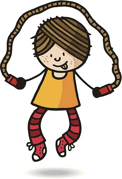 Vector illustration of Jump rope