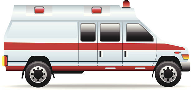 구급차 - ambulance mini van speed emergency sign stock illustrations
