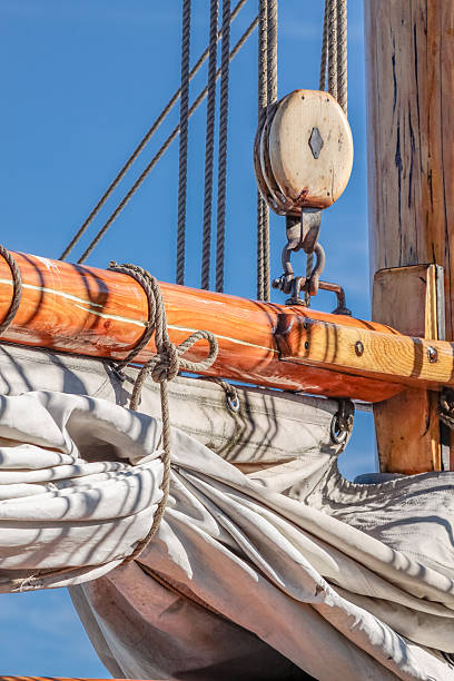 istock Masts and sails of a tall sailing ship 455600681