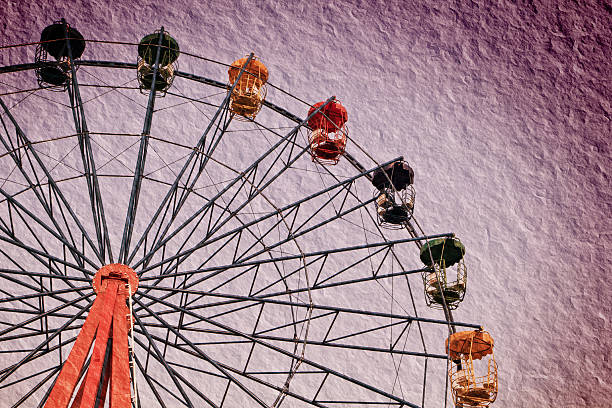 istock ferris wheel in vintage style 455601739
