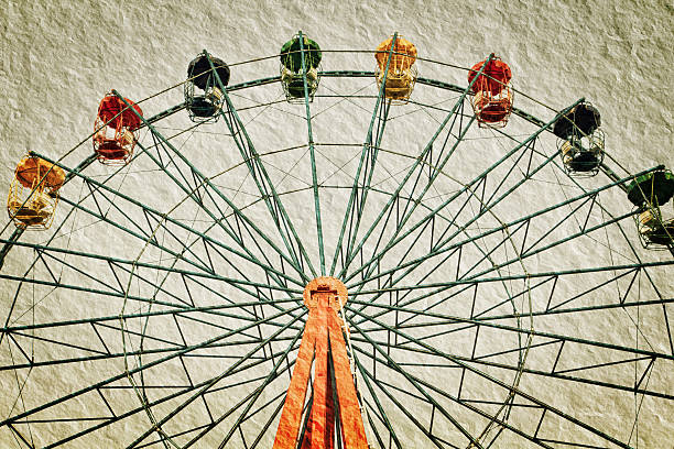 istock ferris wheel in vintage style 455601747