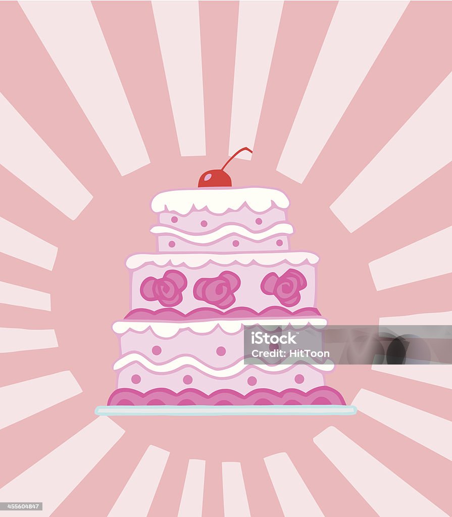 Elegant Three Tiered Wedding Cake And Background Similar Illustrations: Backgrounds stock vector