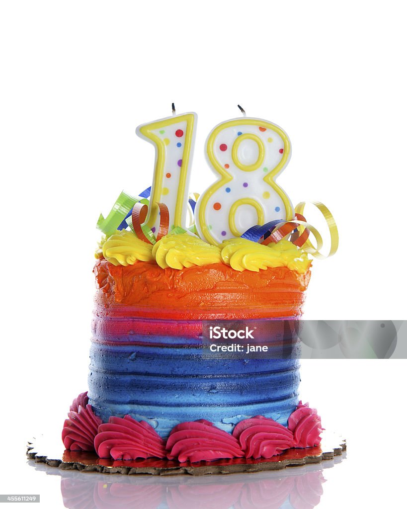 18 歳の誕生日ケーキ - 18歳の誕生日のロイヤリティフリーストックフォト