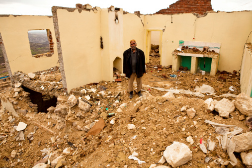 A building ruined during the eartquake of Elazig, Turkey in March 8th 2010. 