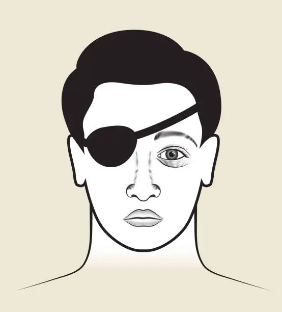 Vector illustration of Royalty free vector illustration Eye Patch