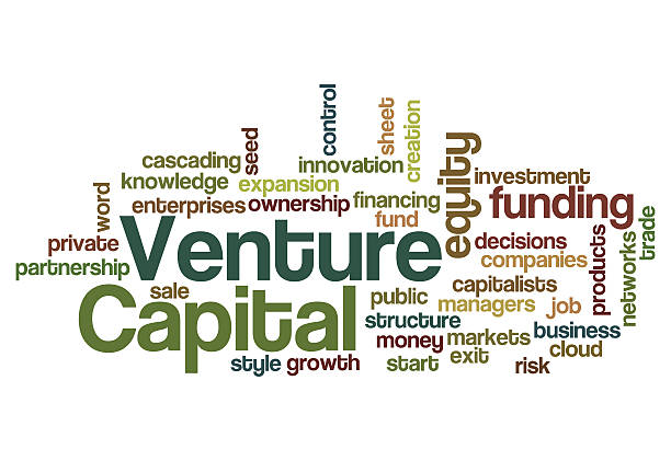 Venture capital funding investor concept background stock photo