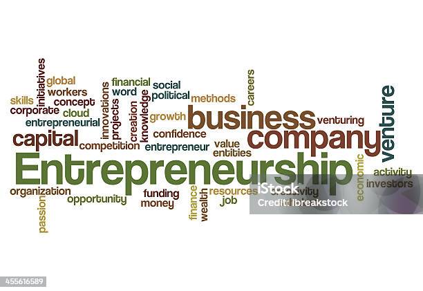Entrepreneurship Word Cloud Concept Stock Photo - Download Image Now - Business, Venture Capital, Activity