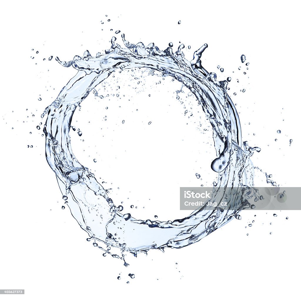 Water splash Water splash, isolated on white background Abstract Stock Photo