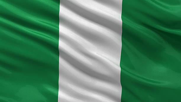 Flag of Nigeria stock photo