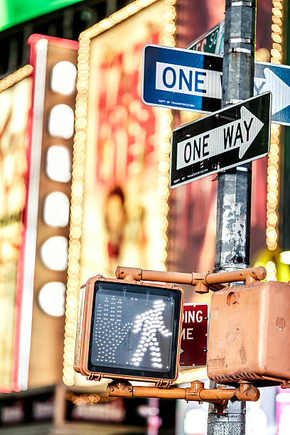 istock Keep walking New York traffic sign 455632143