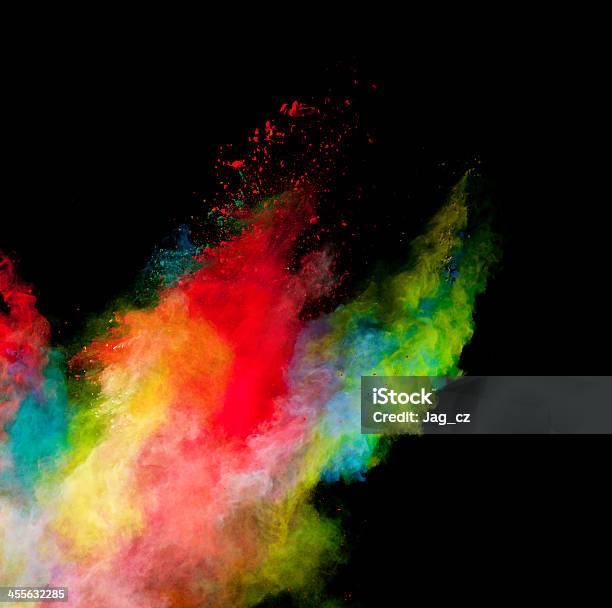 Colored Dust Stock Photo - Download Image Now - Abstract, Ash, Black Color