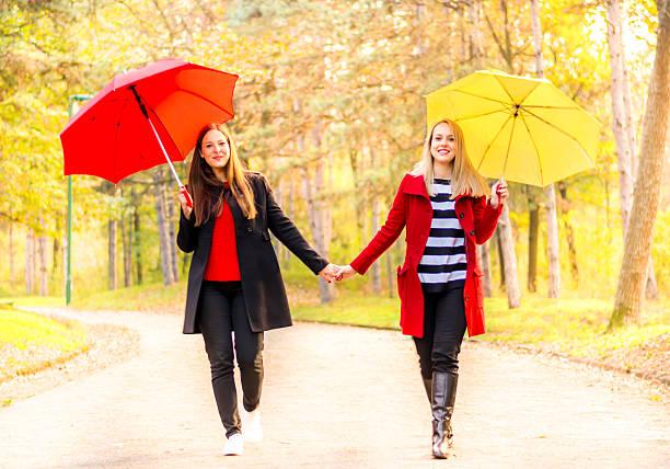 istock Woman with umbrella 455636535