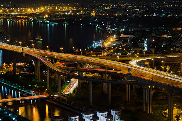 接続 - suspension bridge 写真 ストックフォトと画像