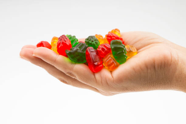 istock Hands with jelly candies 455639153