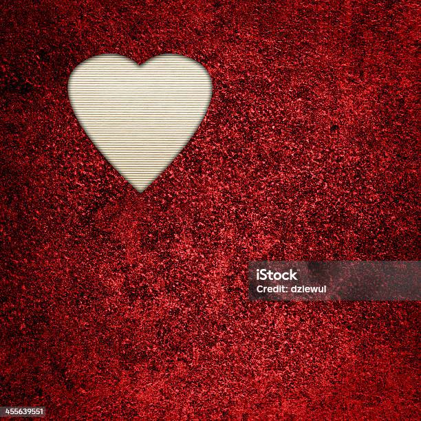 Red Velvet Background With Hole In The Shape Of Heart Stock Photo - Download Image Now