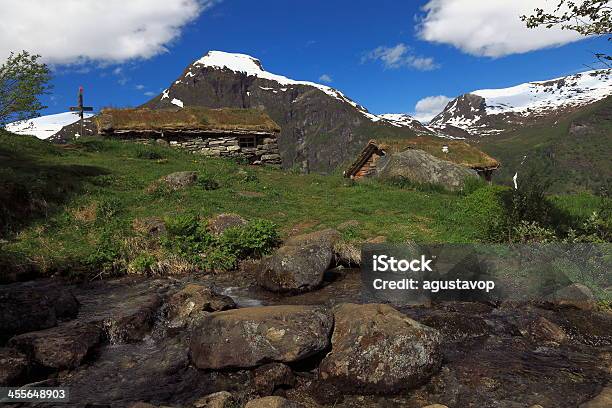 Old Farm In Norway Mountains Geiranger Norway Stock Photo - Download Image Now - Abandoned, Absence, Agriculture