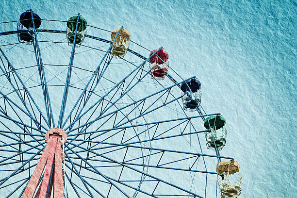 ferris wheel in vintage style