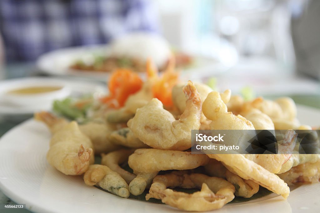 Tempura Fried shrimp Japanese style Appetizer Stock Photo