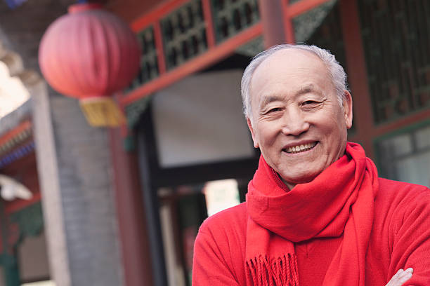 istock Senior Man in Traditional Chinese Courtyard 455668905