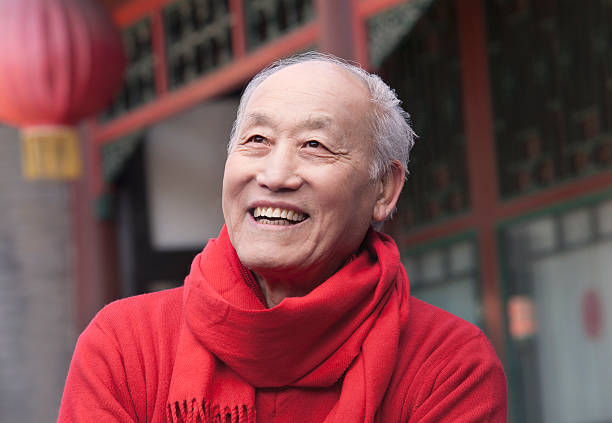 istock Senior Man in Traditional Chinese Courtyard 455668909