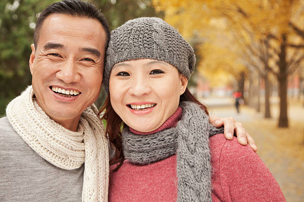 istock Smiling Mature Couple in Park 455669717