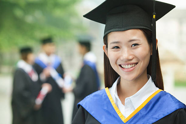 istock Young Female University Graduate, Close- Up Portrait 455670593