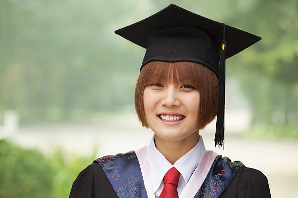 istock Young Woman Graduating From University, Close-Up Horizontal Portrait 455670715