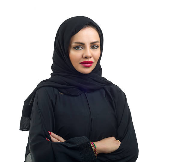 istock Arabian Business Woman Isolated On White 455672099