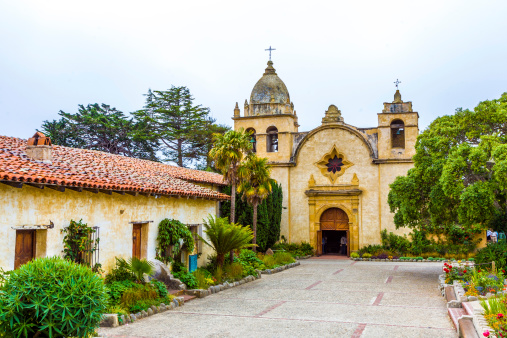 Carmel Mission in Northern California, founded in 1770