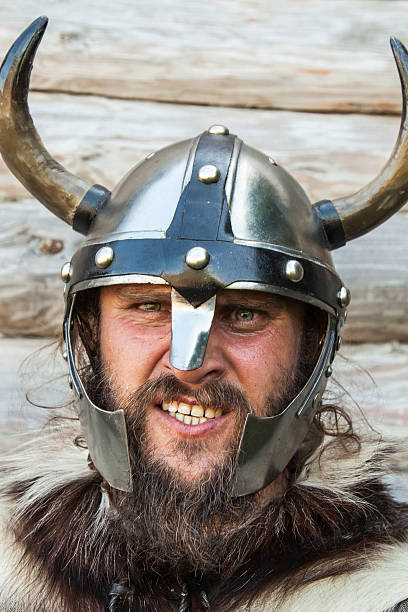 istock Portrait of the angry viking 455681043