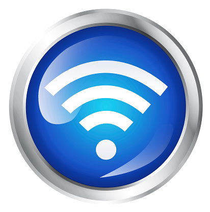 wifi, hot spot icon, isolated on white