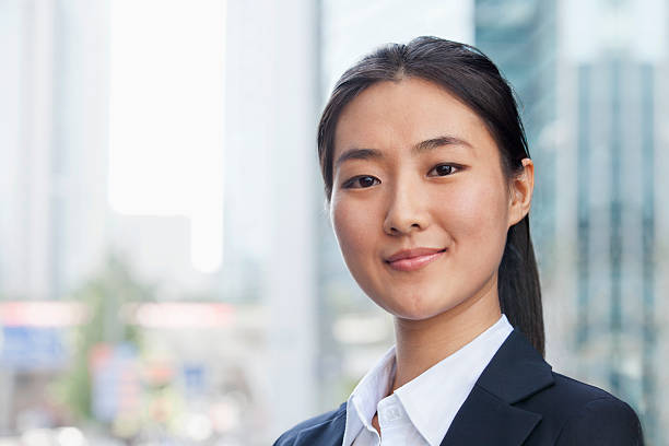 istock Smiling Young Businesswoman Looking at Camera 455687875