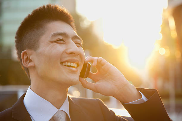 istock Young Businessman Talking on the Phone 455690033