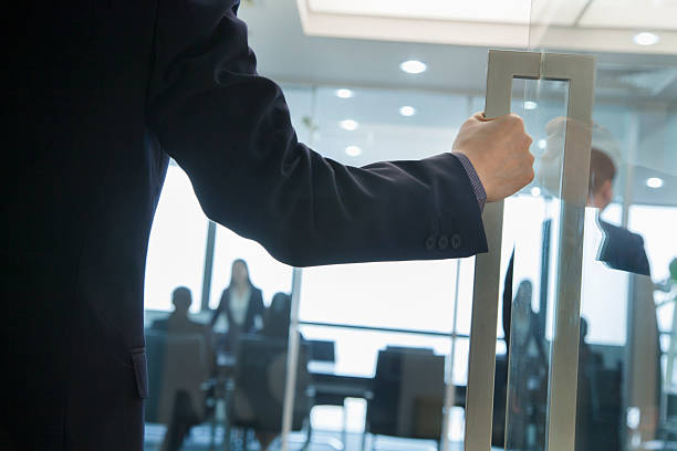 istock Businessman Entering an Office 455690205