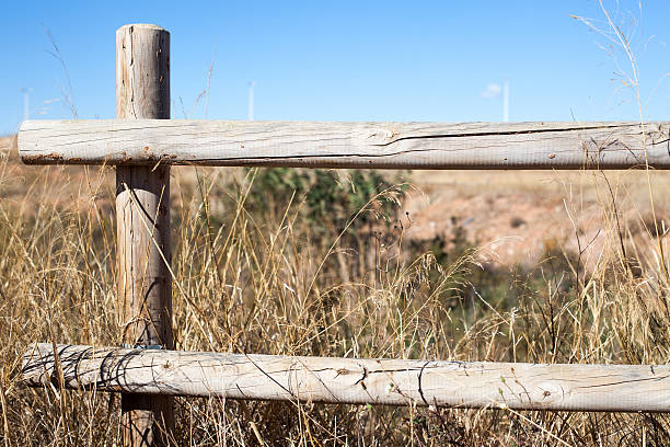 istock Wooden fence 455691525