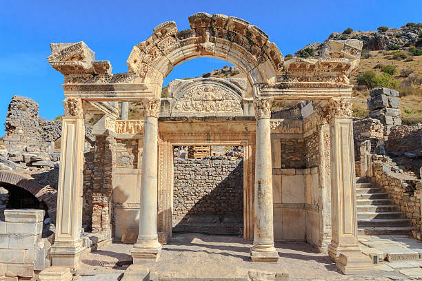 Temple of hadrian in ephesus, kusadasi, turkey