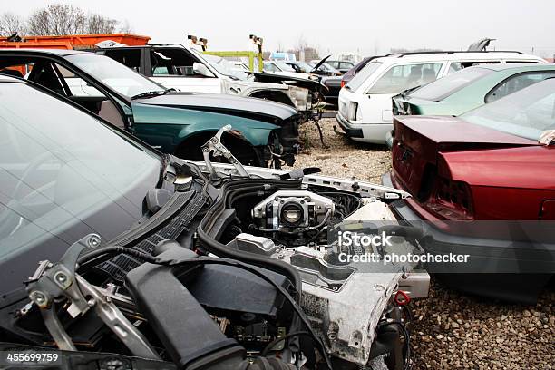 Many Parts To Unscrew Itself Stock Photo - Download Image Now - Scrap Metal, Yard - Grounds, Car