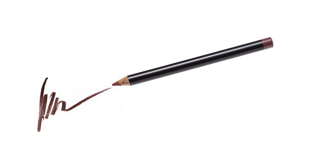 istock Brown cosmetic pencil and stroke 455777939