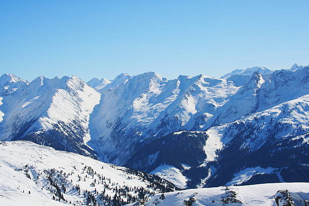 istock Zillertal - White winter scene in the Alps 455825137