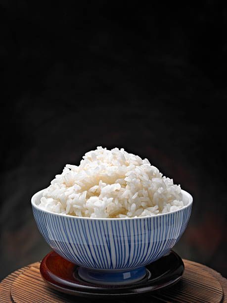 tigela de arroz - arroz imagens e fotografias de stock