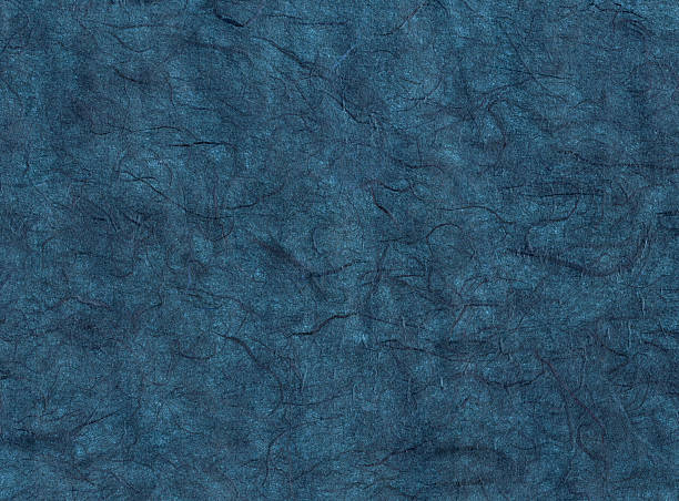 Blue Handmade Paper stock photo