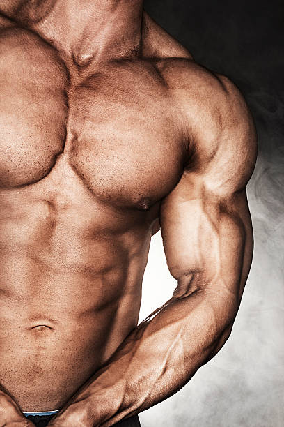 istock Close-up of bodybuilder 455846975