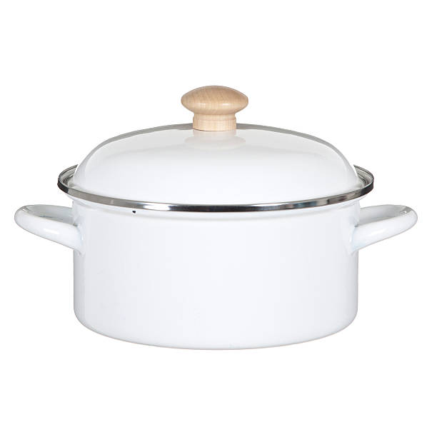 istock Covered Casserole In Steel Isolated 455847157